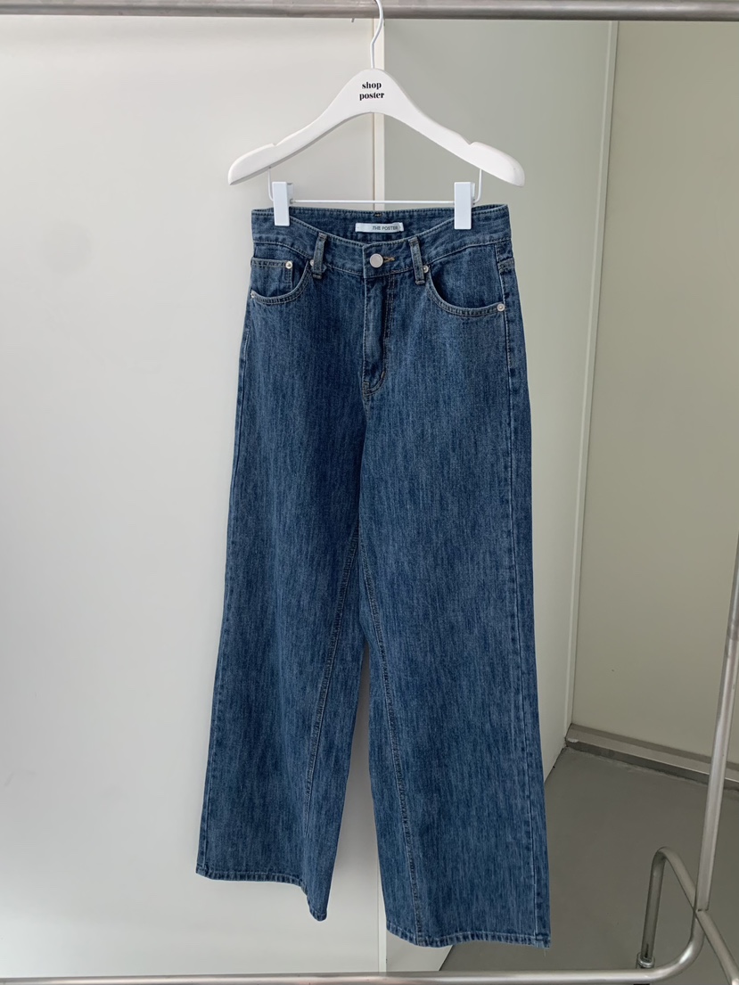 SHOP POSTER東大門㊣代購女士新款時尚人氣25秋冬職業牛仔褲SHOP_POSTER牛仔褲圖色1