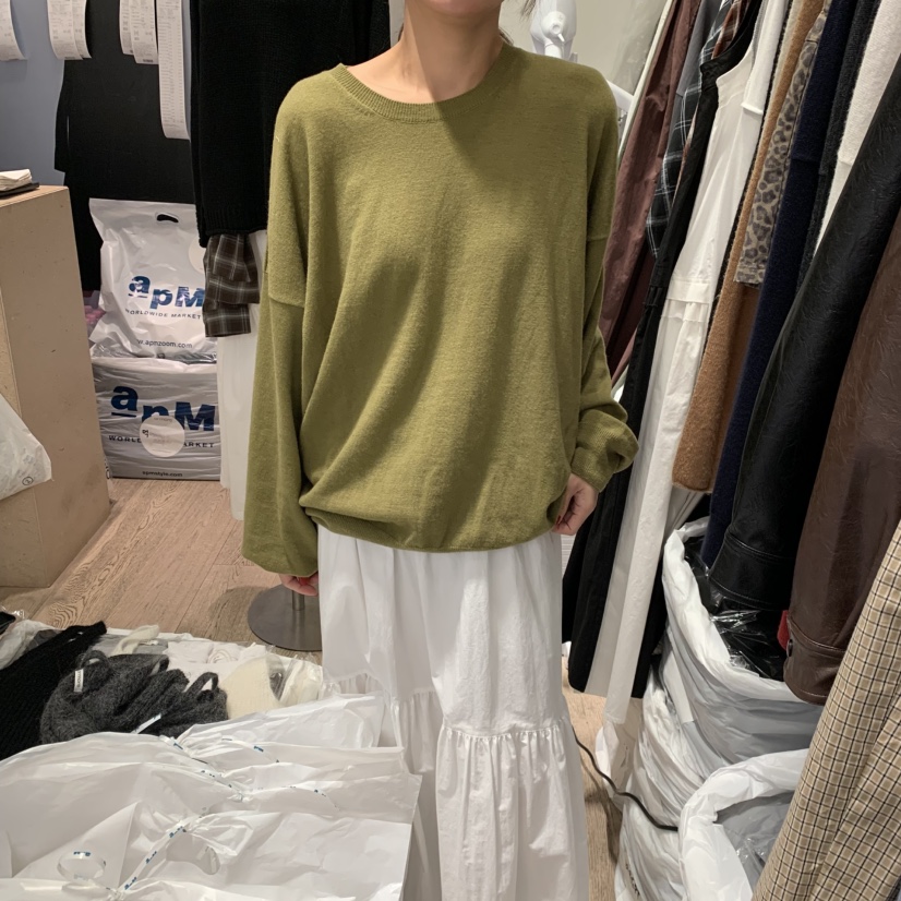 ORMORE韓國直郵㊣女裝新款熱賣休閑推薦職業時尚真品針織衫ORMORE針織衫圖色1