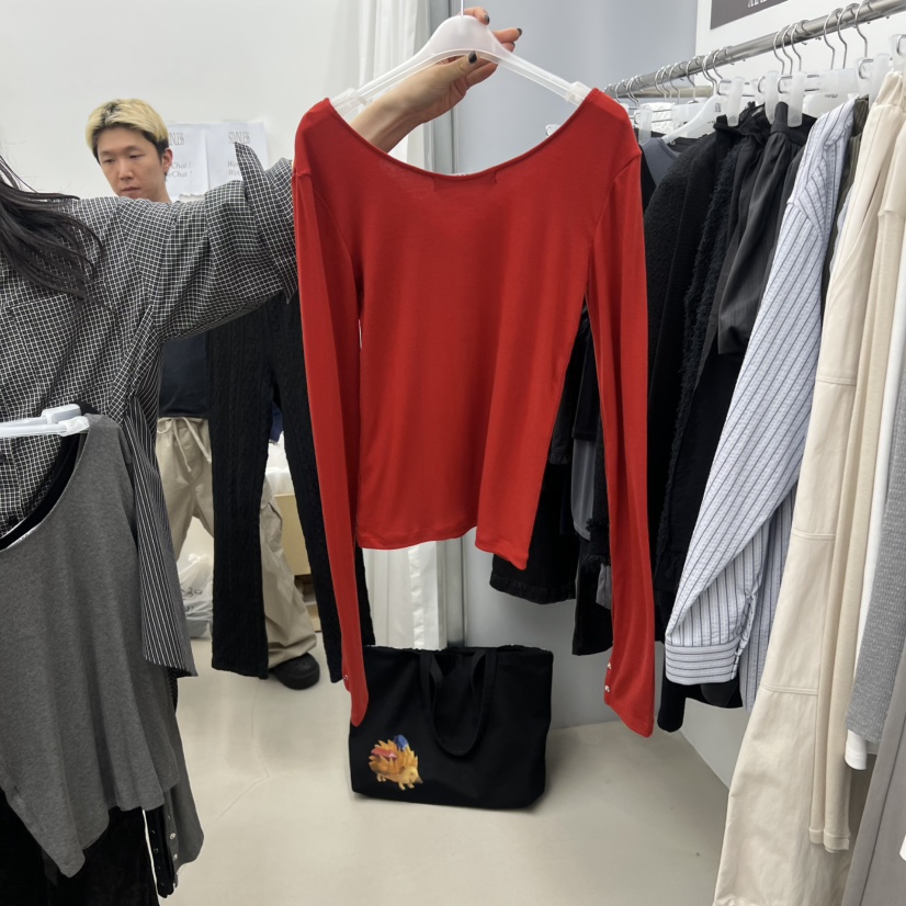 STAINLESS韓國代購㊣女裝新品職業人氣休閑推薦時尚長袖T恤STAINLESS長袖T恤