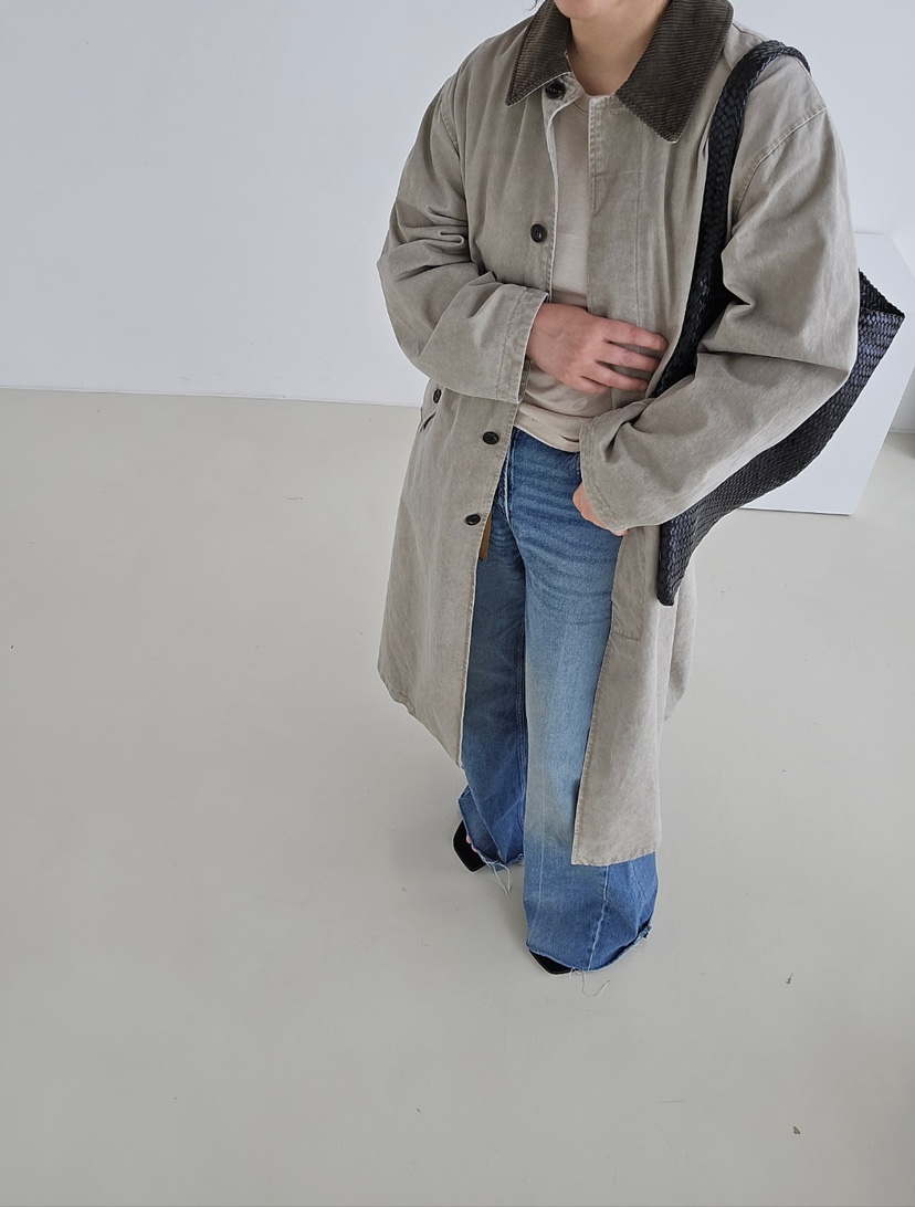 J SHOP東大門㊣實拍女士新款25秋冬人氣時尚熱賣休閑長款風衣J_SHOP長款風衣