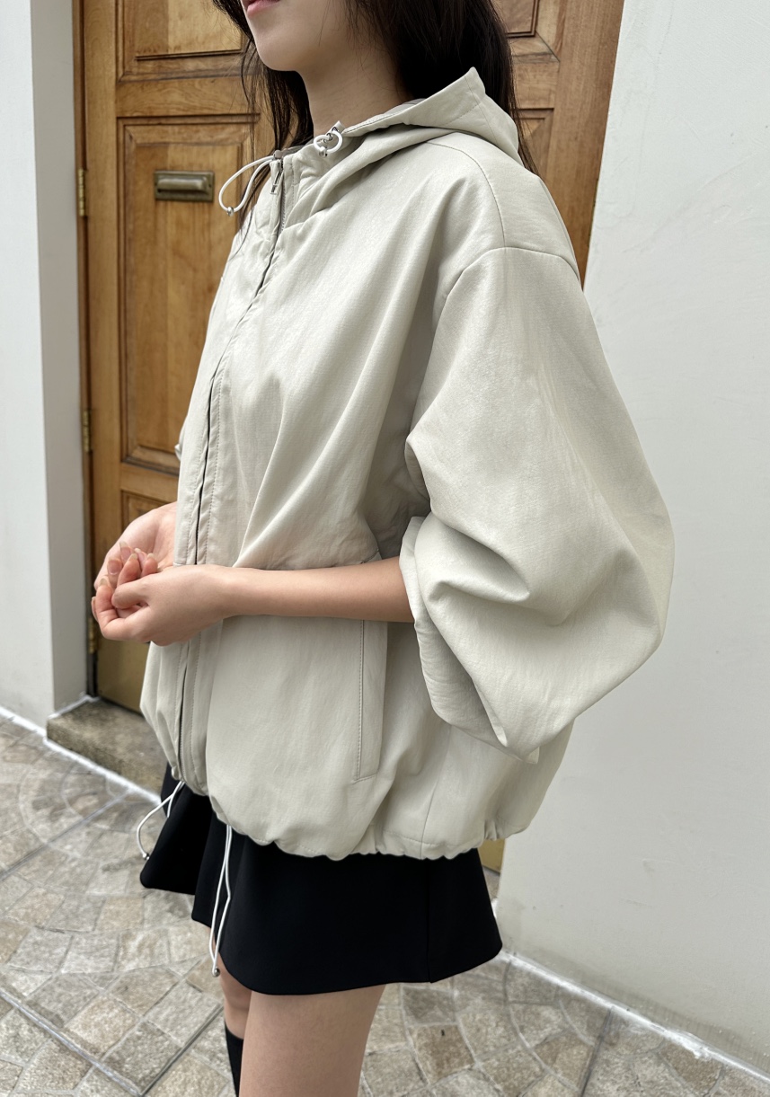CLASSY-O韓國直郵㊣女裝新款推薦25秋冬職業夾克生態皮革連帽CLASSY-O夾克