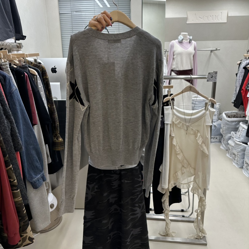ASCEND東大門㊣直郵女士新品職業時尚熱賣真品推薦針織衫開衫ASCEND針織衫