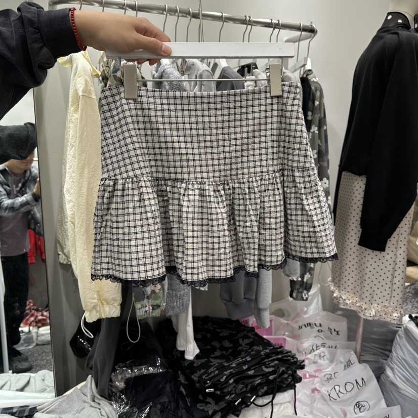 VINTAGE 888東大門㊣直郵女士新品休閑真品25秋冬短裙格紋VINTAGE888/TRIPLE EIGHT短裙圖色2