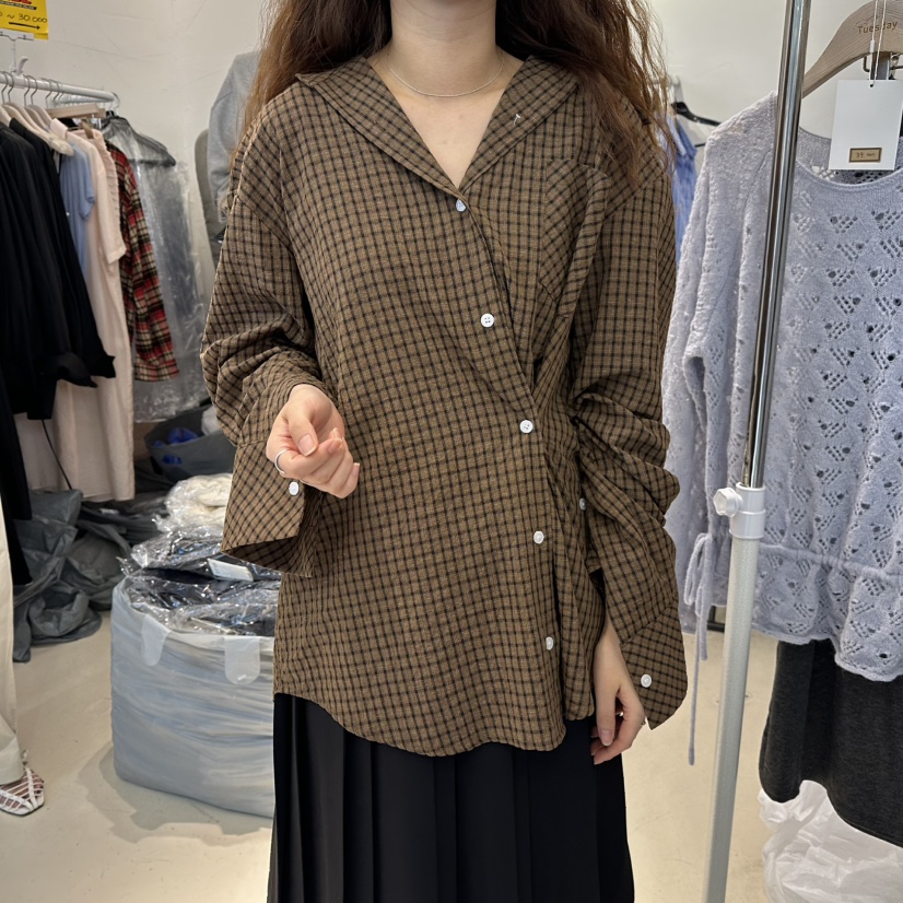 FLORAL韓國直郵㊣女裝新品真品人氣推薦時尚職業襯衫蕾絲衫FLORAL襯衫/蕾絲衫圖色1