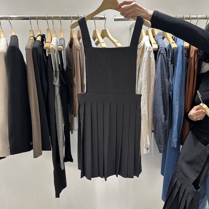 AHOY韓國代購㊣女裝新品休閑時尚人氣真品25秋冬推薦連衣裙AHOY連衣裙