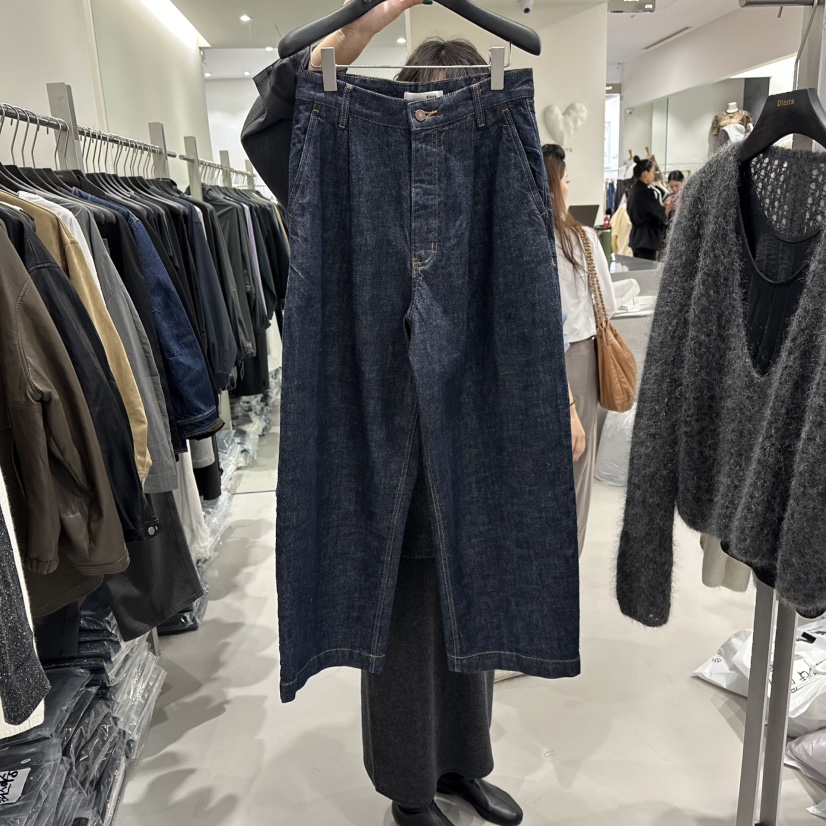 DIARRA東大門㊣代購女裝新品休閑熱賣時尚職業25秋冬牛仔褲DIARRA牛仔褲圖色1