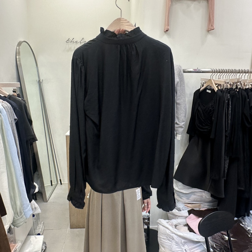 THE LOW韓國代購㊣女裝新款真品時尚人氣襯衫蕾絲衫可愛的THE LOW襯衫/蕾絲衫
