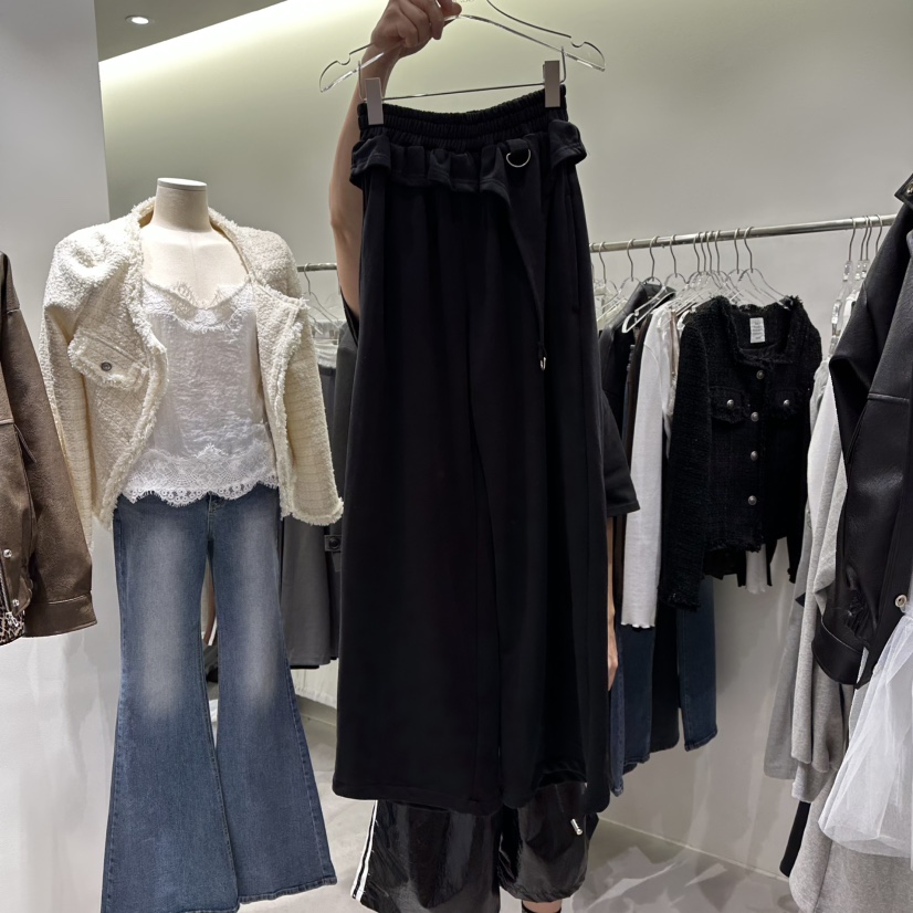 BAIE.38韓國代購㊣女裝新品熱賣職業休閑推薦休閑褲荷葉邊BAIE.38休閑褲圖色3