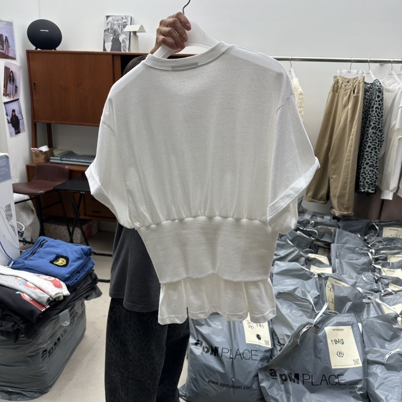 INTHEEND韓國代購㊣女士新品職業熱賣人氣真品25秋冬針織衫褶皺INTHEEND針織衫