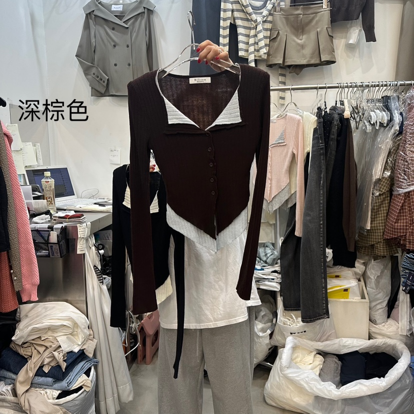 BILLION-L韓國代購㊣女裝新款25秋冬真品熱賣時尚人氣針織衫BILLION-L針織衫圖色3