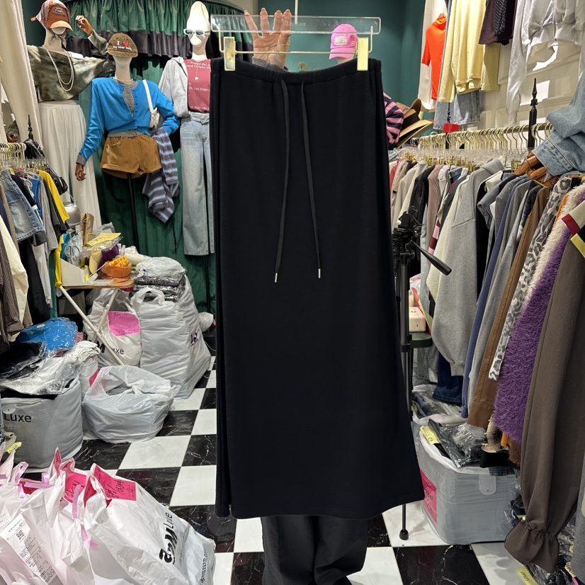 3COLOR東大門㊣代購女裝新款25秋冬長裙奶油色Three color長裙圖色3