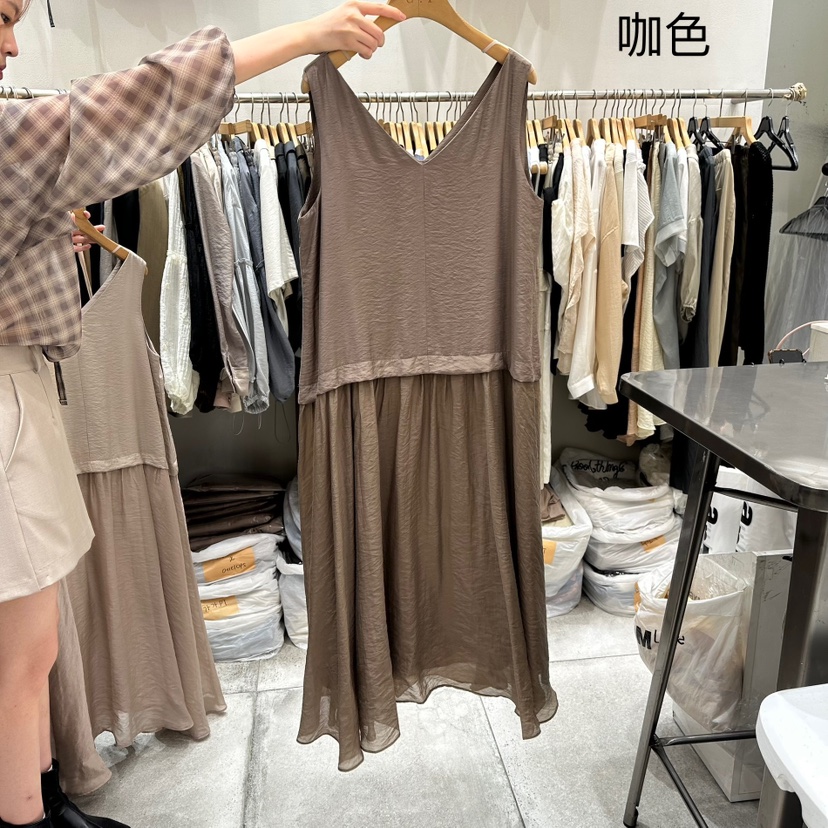 G.I-L韓國代購㊣女裝新款職業休閑25秋冬推薦真品時尚連衣裙G.I-L連衣裙圖色2