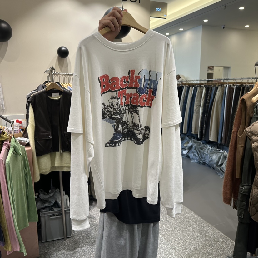 SOF韓國代購㊣女裝新品人氣職業休閑時尚熱賣推薦真品長袖T恤SOF長袖T恤圖色1