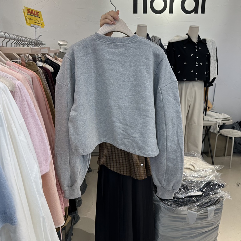 FLORAL韓國直郵㊣女裝新品25秋冬熱賣時尚人氣職業休閑衛衣FLORAL衛衣
