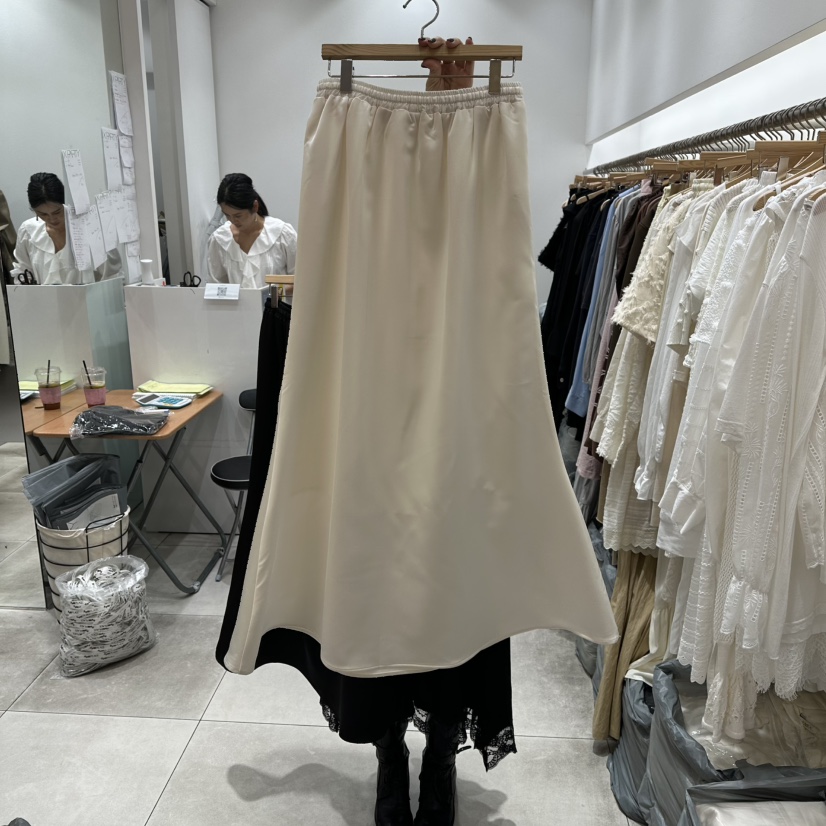 XPARTY東大門㊣代購女裝新款25秋冬熱賣時尚職業真品休閑長裙XPARTY長裙