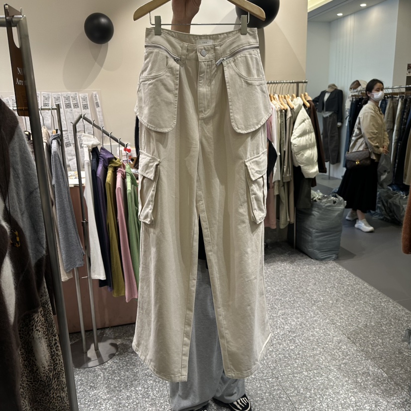 SOF東大門㊣代購女士新款時尚人氣職業休閑熱賣推薦休閑褲拉鏈SOF休閑褲圖色1