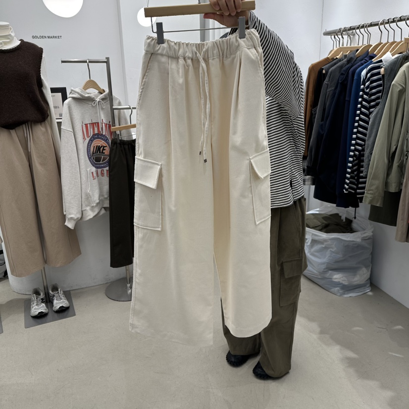 GOLDEN MARKET韓國代購㊣女士新款真品25秋冬職業時尚休閑褲GOLDEN MARKET休閑褲圖色1