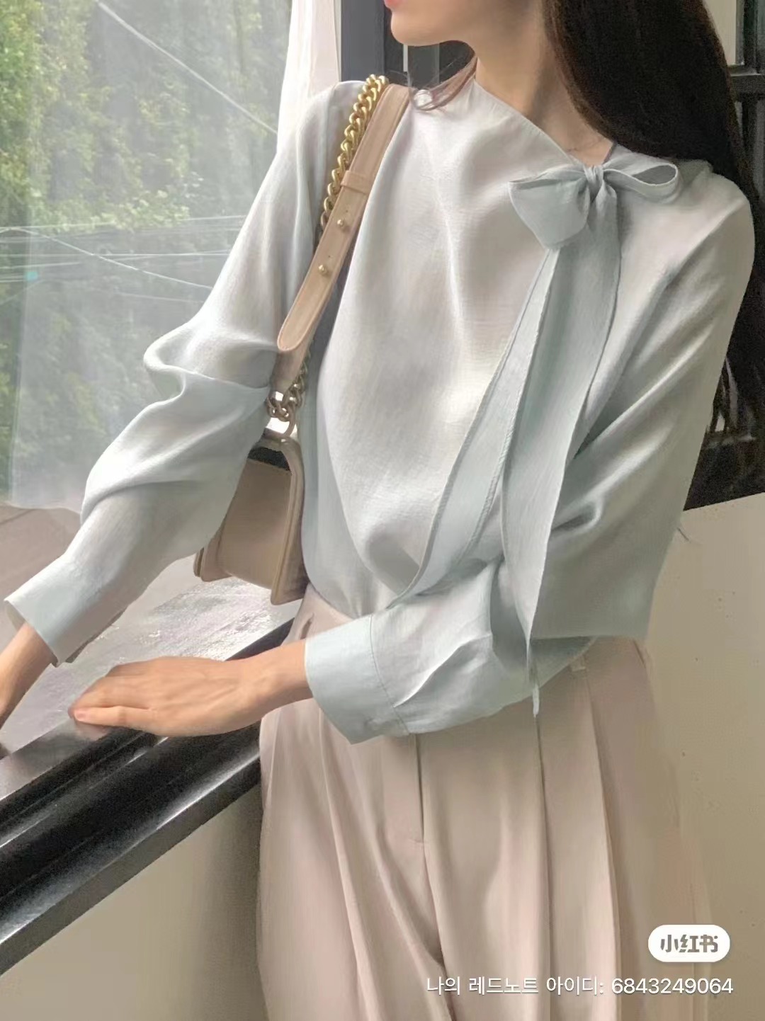IF YOU東大門㊣實拍女裝新品職業休閑人氣推薦時尚襯衫蕾絲衫IF YOU襯衫/蕾絲衫