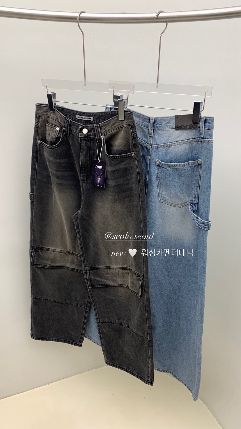 SEOLO東大門㊣實拍女士新款時尚真品熱賣推薦職業休閑牛仔褲Seolo seoul牛仔褲