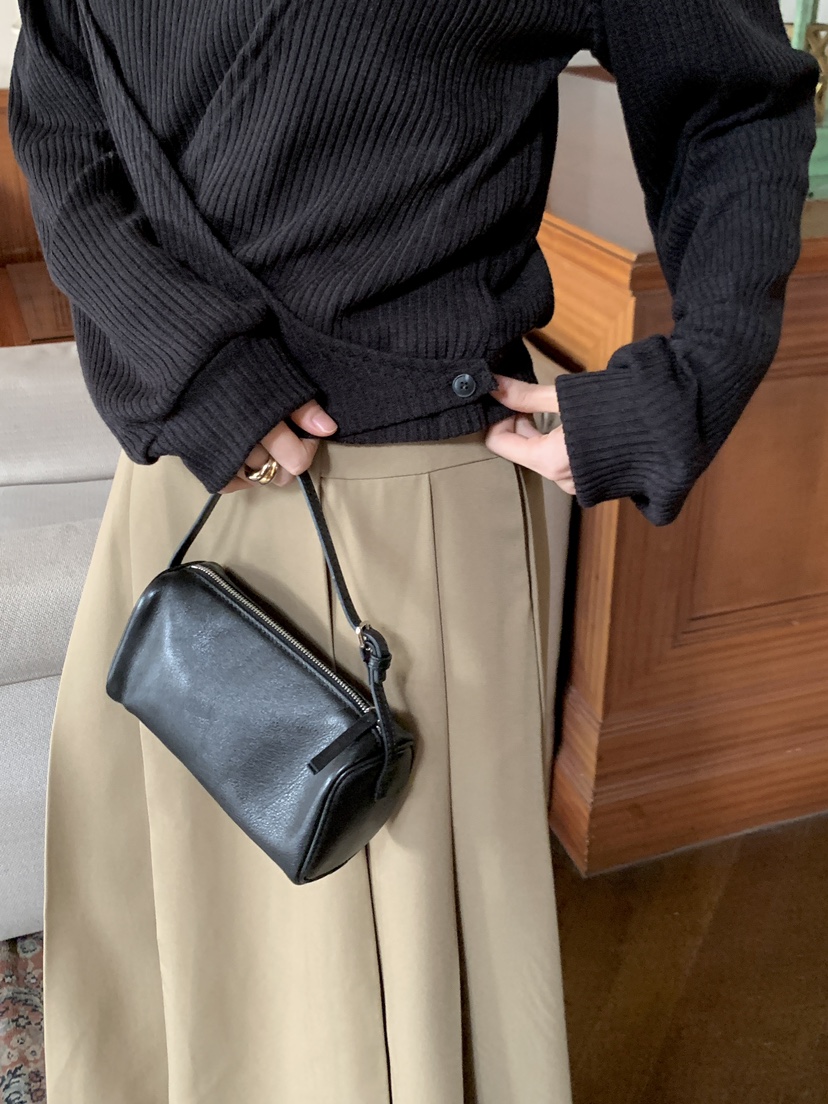 FRILL-T韓國代購㊣女裝新品休閑熱賣時尚25秋冬針織衫雙層FRILL-T針織衫