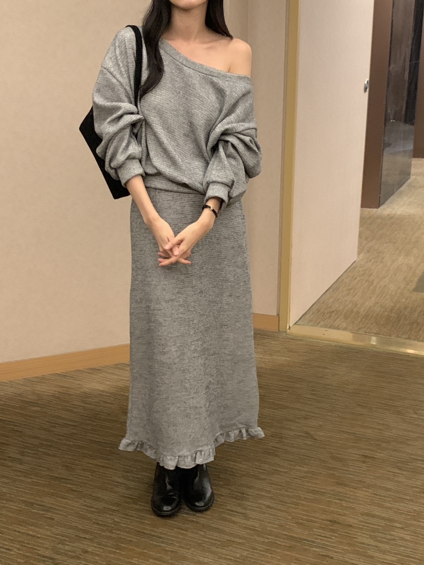 FRILL-T東大門㊣實拍女裝新品休閑熱賣人氣推薦真品職業套裝FRILL-T套裝圖色1