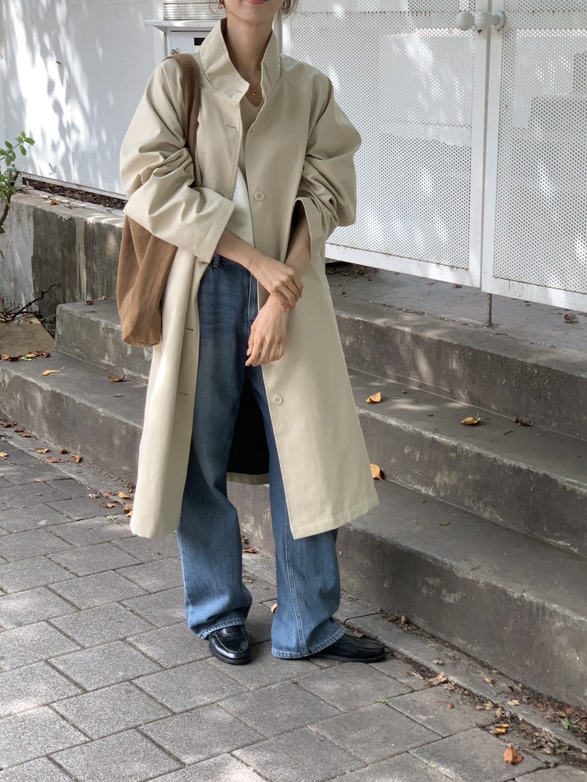 FRILL-T韓國代購㊣女裝新品人氣25秋冬職業真品長款風衣雙面FRILL-T長款風衣