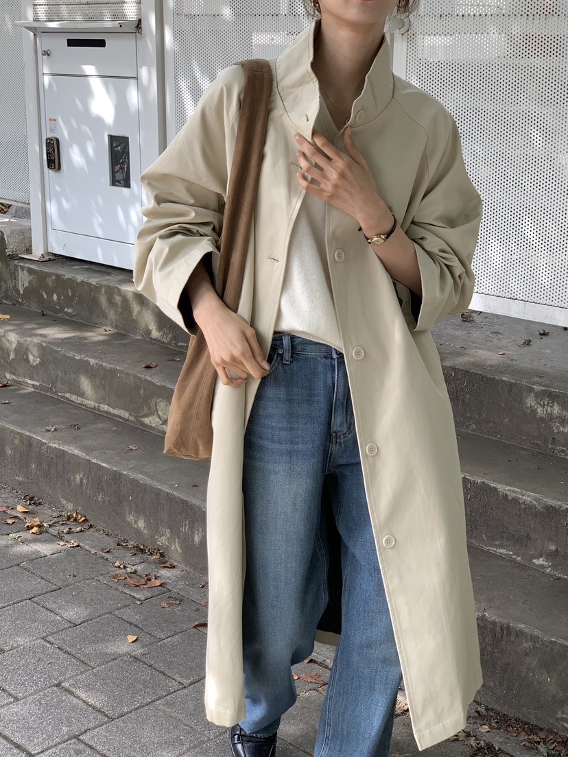 FRILL-T韓國代購㊣女裝新品人氣25秋冬職業真品長款風衣雙面FRILL-T長款風衣
