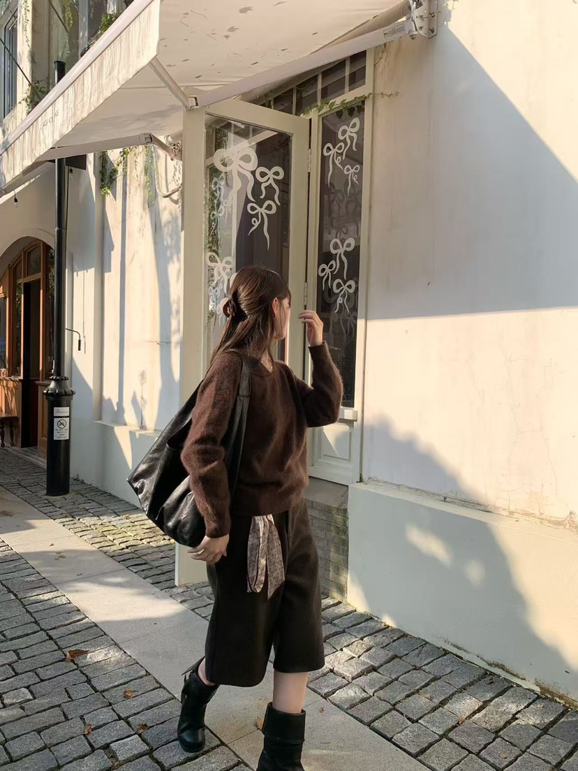 FRILL-T東大門㊣直郵女士新款熱賣休閑真品25秋冬針織衫羊毛FRILL-T針織衫