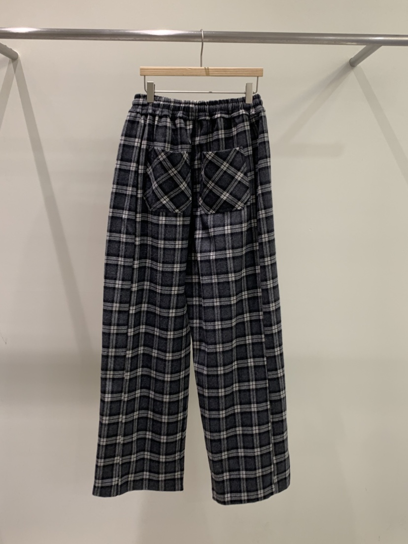 ZITTEN韓國直郵㊣女裝新品真品時尚25秋冬休閑熱賣休閑褲格紋ZITTEN休閑褲
