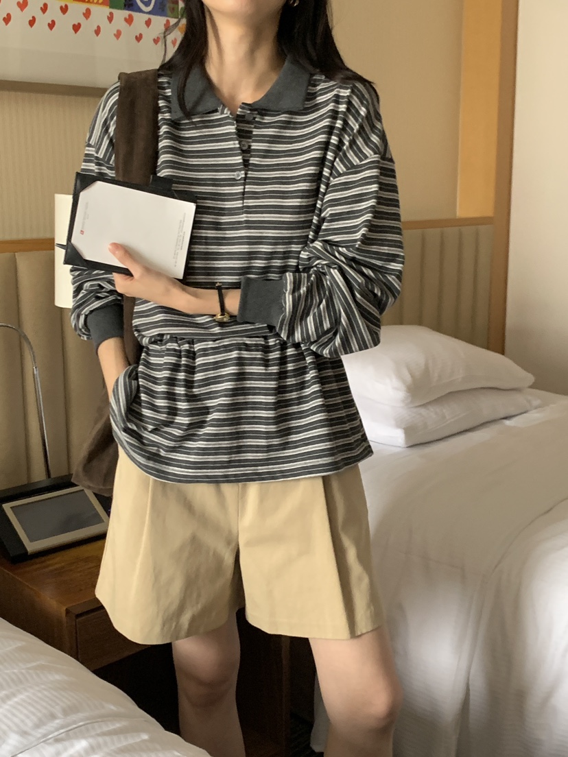 FRILL-T東大門㊣代購女裝新款熱賣推薦職業時尚人氣長袖T恤FRILL-T長袖T恤