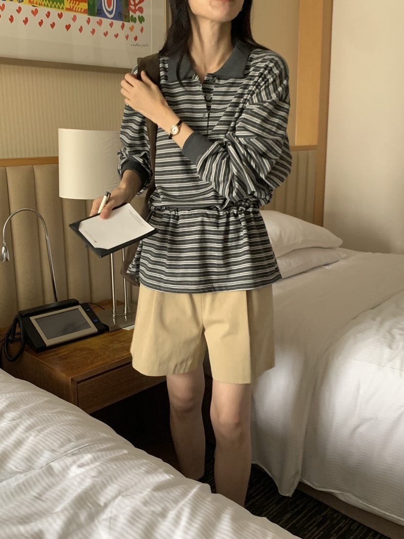 FRILL-T東大門㊣代購女裝新款熱賣推薦職業時尚人氣長袖T恤FRILL-T長袖T恤