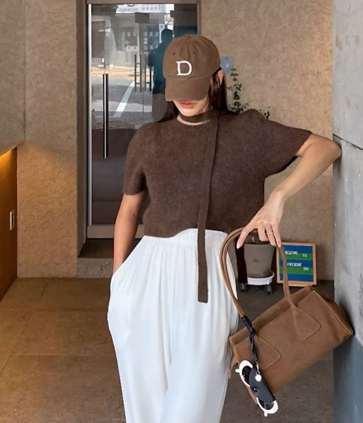 BOBBIE DOLL東大門㊣直郵女裝新款時尚人氣推薦針織衫含脖帶BOBBIE DOLL針織衫