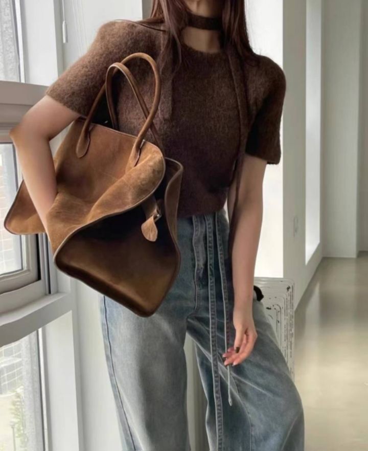 BOBBIE DOLL東大門㊣直郵女裝新款時尚人氣推薦針織衫含脖帶BOBBIE DOLL針織衫