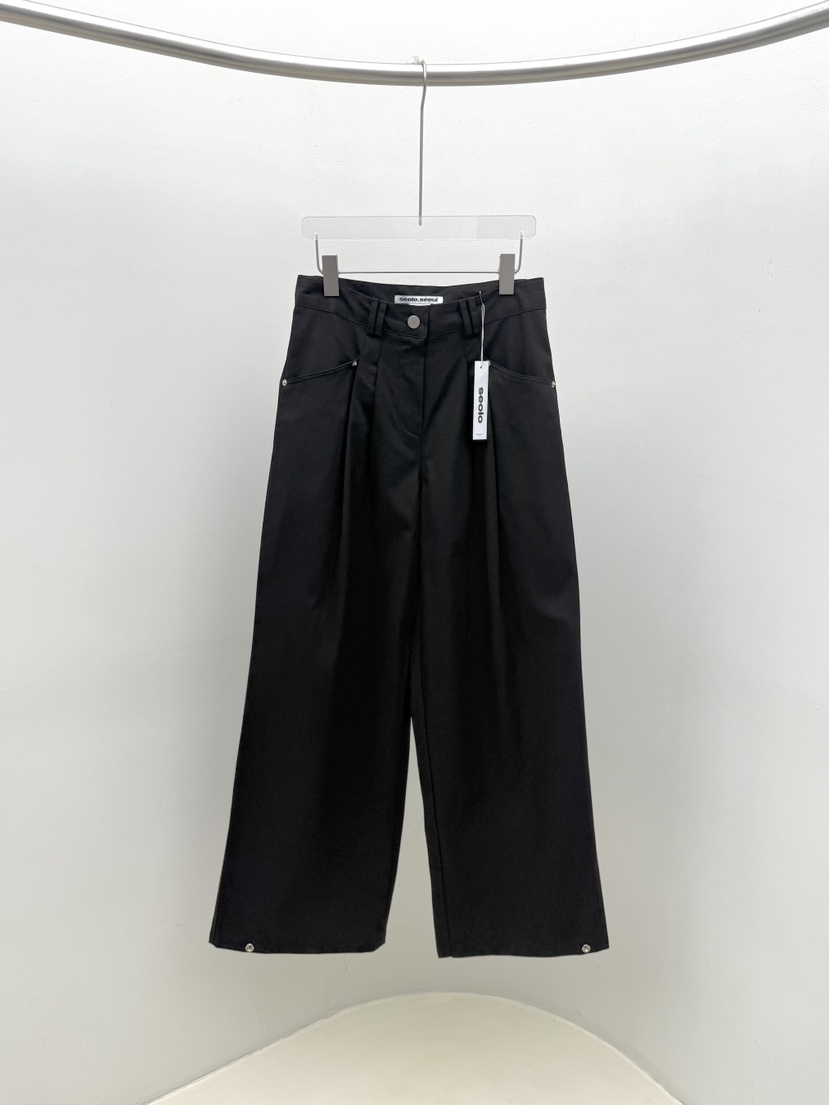 SEOLO東大門㊣實拍女裝新品真品休閑熱賣推薦時尚人氣休閑褲Seolo seoul休閑褲圖色1