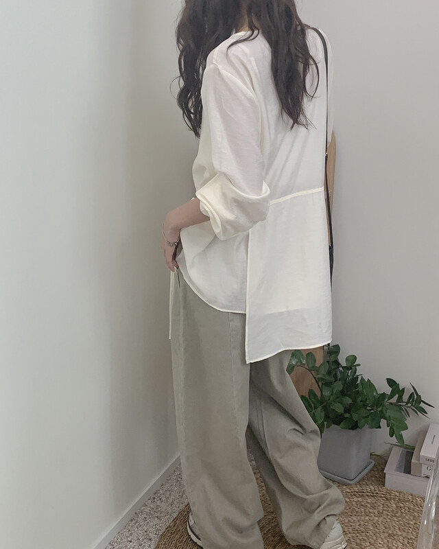 FRILL-T韓國代購㊣女士新品25秋冬熱賣職業休閑襯衫蕾絲衫FRILL-T襯衫/蕾絲衫