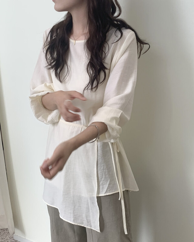 FRILL-T韓國代購㊣女士新品25秋冬熱賣職業休閑襯衫蕾絲衫FRILL-T襯衫/蕾絲衫