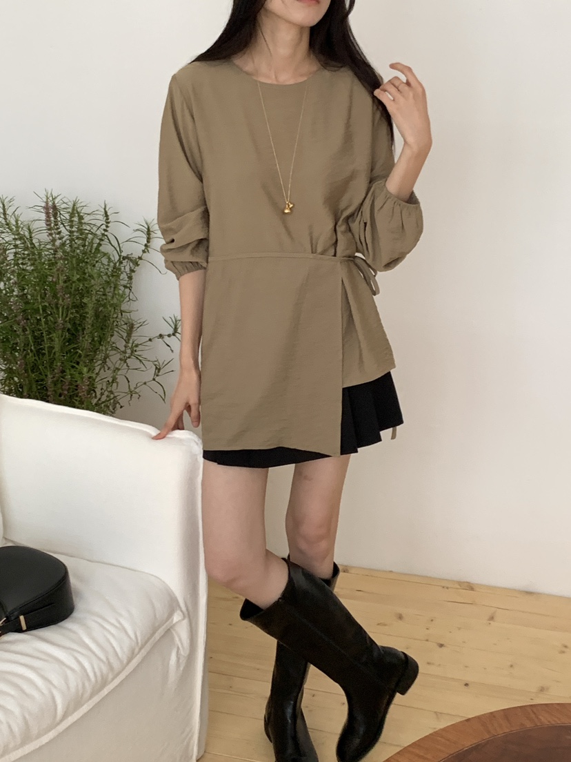 FRILL-T韓國代購㊣女士新品25秋冬熱賣職業休閑襯衫蕾絲衫FRILL-T襯衫/蕾絲衫