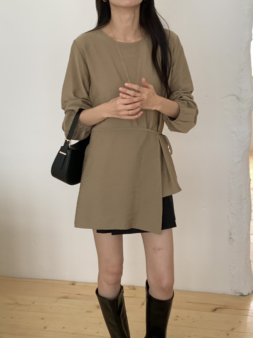 FRILL-T韓國代購㊣女士新品25秋冬熱賣職業休閑襯衫蕾絲衫FRILL-T襯衫/蕾絲衫