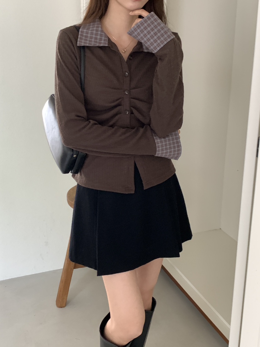 FRILL-T東大門㊣直郵女裝新款25秋冬推薦熱賣人氣長袖T恤套裝FRILL-T長袖T恤