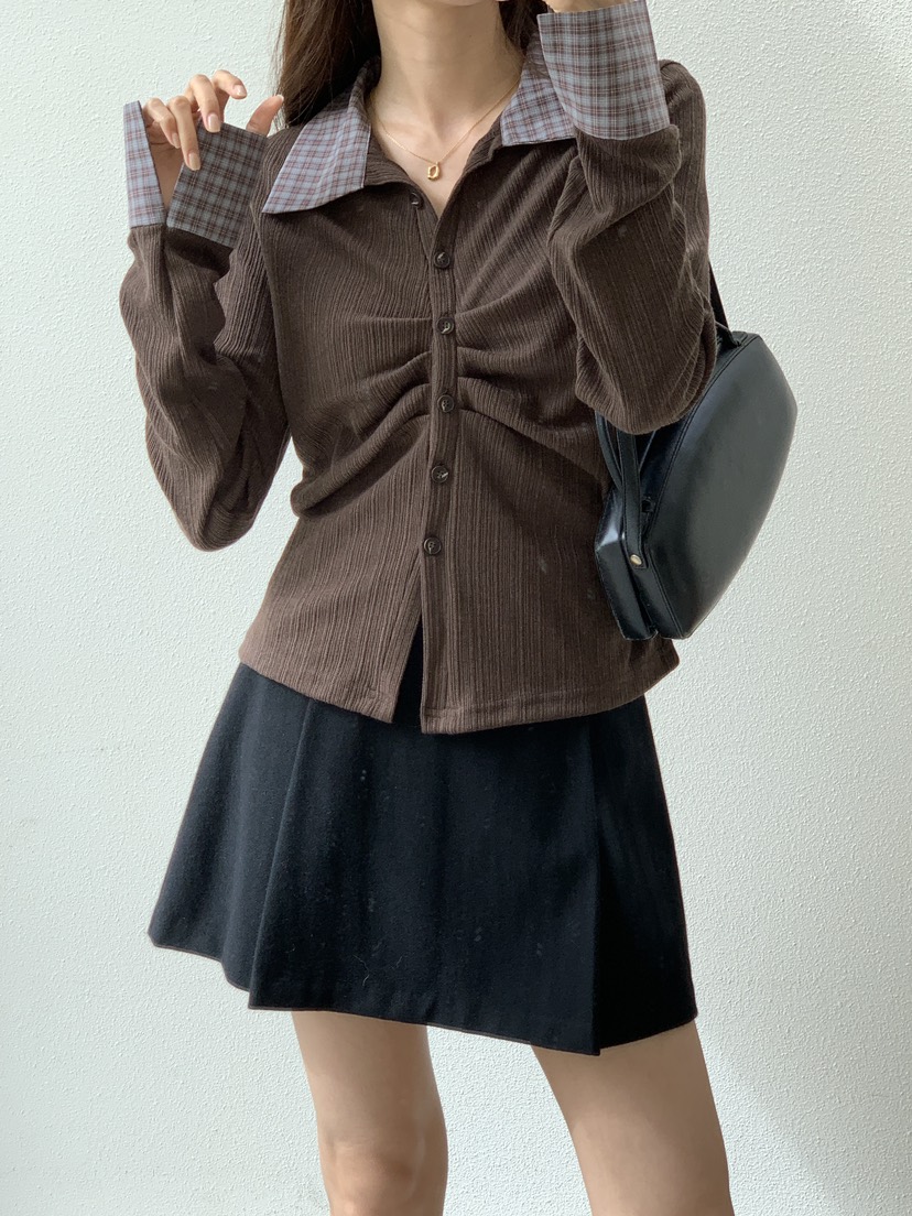 FRILL-T東大門㊣直郵女裝新款25秋冬推薦熱賣人氣長袖T恤套裝FRILL-T長袖T恤