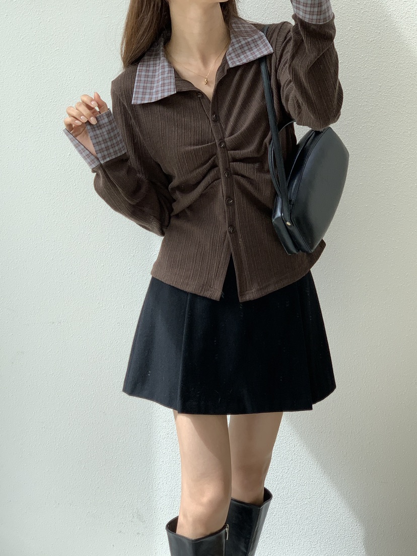 FRILL-T東大門㊣直郵女裝新款25秋冬推薦熱賣人氣長袖T恤套裝FRILL-T長袖T恤