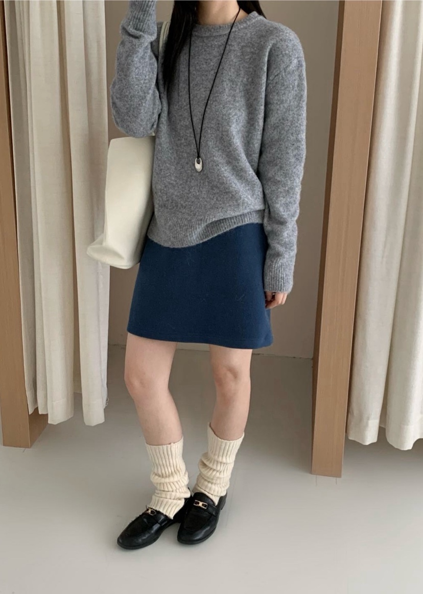 DOUZEMOIS東大門㊣代購女裝新品人氣25秋冬時尚針織衫不含腰包DOUZEMOIS針織衫