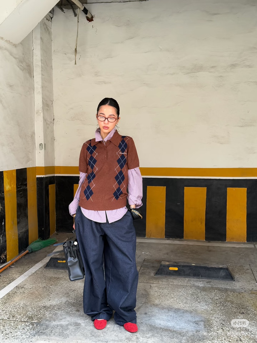 BADCALM東大門㊣直郵女裝新款休閑25秋冬職業推薦真品休閑褲BADCALM休閑褲