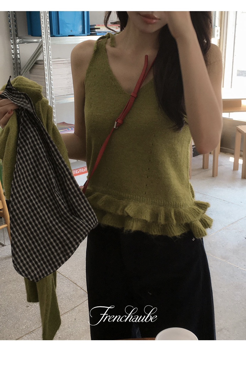 FRILL-T東大門㊣直郵女裝新品25秋冬熱賣套裝褶邊針織套裝FRILL-T套裝