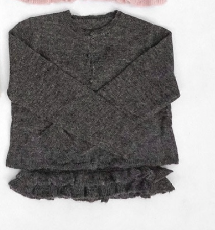 FRILL-T東大門㊣直郵女裝新品25秋冬熱賣套裝褶邊針織套裝FRILL-T套裝圖色4