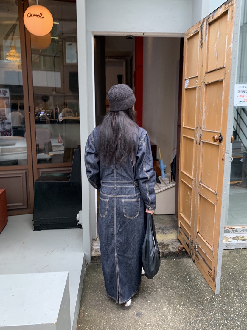 SUNDER MARKET韓國代購㊣女士新品25秋冬真品熱賣休閑長裙SUNDER MARKET長裙