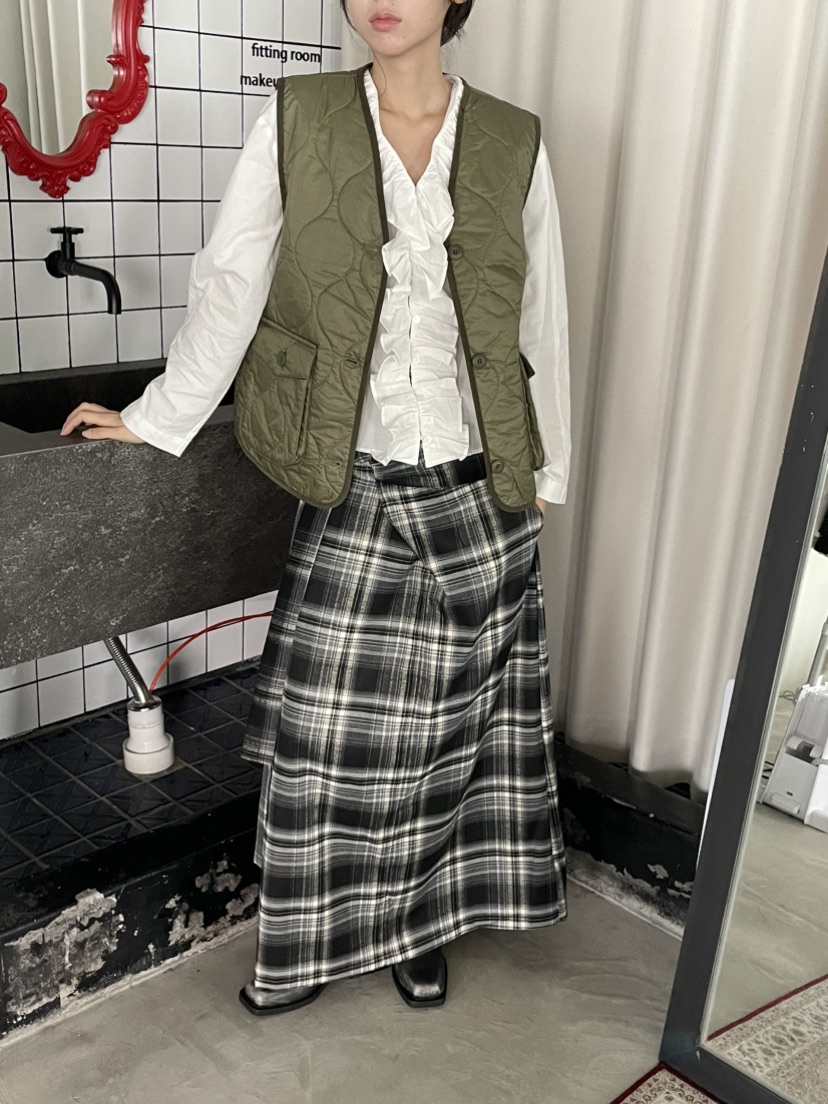 FOSET東大門㊣實拍女裝新品25秋冬職業時尚人氣真品馬甲絎縫FOSET馬甲