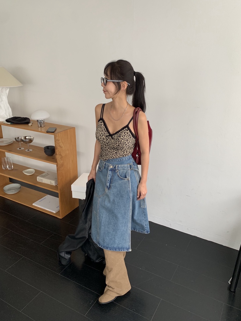 SUNDER MARKET東大門㊣直郵女裝新款熱賣職業吊帶背心天鵝絨SUNDER MARKET吊帶/背心
