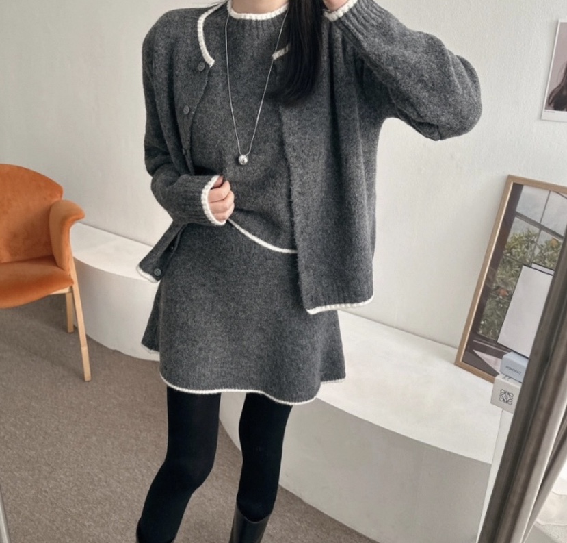 DOUZEMOIS東大門㊣代購女裝新品職業25秋冬人氣時尚套裝三件套DOUZEMOIS套裝