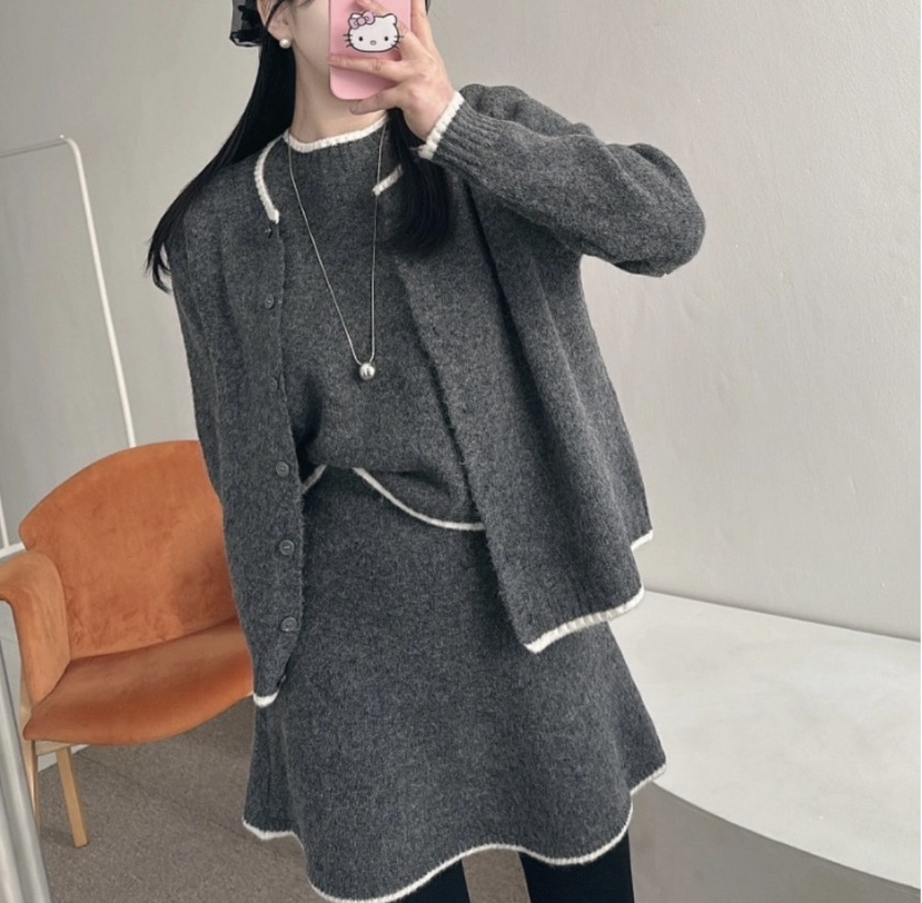 DOUZEMOIS東大門㊣代購女裝新品職業25秋冬人氣時尚套裝三件套DOUZEMOIS套裝